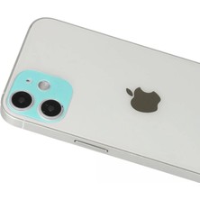 Store Apple iPhone 12 Rainbow Kamera Lens Koruma Cam - Yeşil