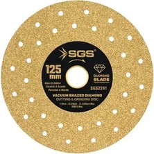 İbtaş SGS2241 - 125MM Profesyonel Dekton Porselen Hassas Elmas Kesici Gold