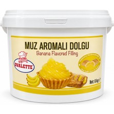 Ovalette Süsleme ve Kaplama Için Muz Aromalı Bitkisel Dolgu 6 kg