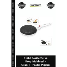 Carlburn Özel Üretim Hızlı Isınan Mutfak Gereçleri Sinbo Gözleme Krep Makinesi Granit Pratik Pişirici