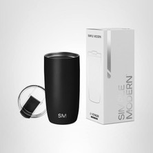Store Kapaklı Seyahat Kahve Kupası Bardak | Yeniden Kullanılabilir Yalıtımlı Paslanmaz Çelik Soğuk Demleme Buzlu Kahve Fincanı Termos | Kadın Erkek Ona Hediyeler | Voyager Koleksiyonu | 463 ml