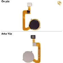 Arsking Xiaomi Redmi 12C Parmak Izi Filmi Siyah Parmak Izi Okuyucu Parmak Izi Sensörü Parmak Izi Tuşu Fingerprint