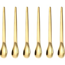 Store 201 Çelik 6 Adet Gold Mat 12,5 cm Klasik Çay Kaşığı CIN941SR-6