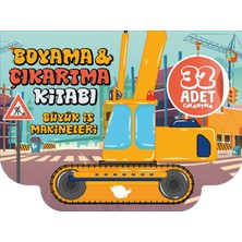 Çikolata Yayınevi Büyük Iş Makineleri Boyama ve Çıkartma Kitabı