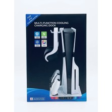 Doreka Ps5 / Ps5 Slim / Ps5 Pro Uyumlu Çok Fonksiyonlu Soğutucu Stant - Çift Kol Şarj Istasyonu ve Rgb Işıklı