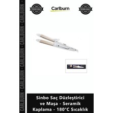 Carlburn Özel Üretim Shd 1730 Hızlı Sinbo Saç Düzleştirici Maşa Seramik Kaplama 180°C Sıcaklık