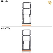 Arsking Xiaomi Redmi 9t Sim Tepsisi Çiftli Turuncu Çift Hatlı Dual Sim Sim Yeri Sim Kızağı Sim Kart Yuvası
