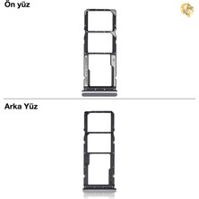 Arsking Xiaomi Redmi 9t Sim Tepsisi Çiftli Siyah Çift Hatlı Dual Sim Sim Yeri Sim Kızağı Sim Kart Yuvası