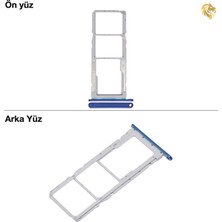 Arsking Xiaomi Redmi 7A Sim Tepsisi Çiftli Mavi Çift Hatlı Dual Sim Sim Yeri Sim Kızağı Sim Kart Yuvası