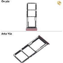 Arsking Xiaomi Redmi 8 Sim Tepsisi Çiftli Kırmızı Çift Hatlı Dual Sim Sim Yeri Sim Kızağı Sim Kart Yuvası