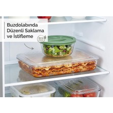 Store Paşabahçe Borcam Uyumlu Plastik Kapak 40X27 cm Dikdörtgen Borcam Kapağı - Fırın Kabı Saklama Kapağı, Bpa Içermez (Sadece Kapak)
