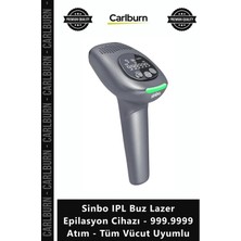 Carlburn Özel Üretim Ağrısız 9 Kademe Sinbo Ipl Buz Lazer Epilasyon Cihazı 9999999 Atım Tüm Vücut Uyumlu