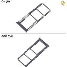 Arsking Xiaomi Redmi 14C Sim Tepsisi Çiftli Siyah Çift Hatlı Dual Sim Sim Yeri Sim Kızağı Sim Kart Yuvası