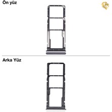 Arsking Xiaomi Redmi 7 Sim Tepsisi Çiftli Siyah Çift Hatlı Dual Sim Sim Yeri Sim Kızağı Sim Kart Yuvası