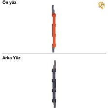 Arsking Xiaomi Redmi 9t Tuş Takımı Turuncu Yan Tuş Takımı Açma Kapama Tuşu Ses Tuşu Power Tuşu Yan Buton