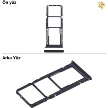 Arsking Xiaomi Redmi 13C Sim Tepsisi Çiftli Siyah Çift Hatlı Dual Sim Sim Yeri Sim Kızağı Sim Kart Yuvası