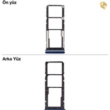 Arsking Xiaomi Redmi 12C Sim Tepsisi Çiftli Lacivert Çift Hatlı Dual Sim Sim Yeri Sim Kızağı Sim Kart Yuvası