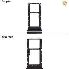 Arsking Xiaomi Redmi 12 Sim Tepsisi Çiftli Siyah Çift Hatlı Dual Sim Sim Yeri Sim Kızağı Sim Kart Yuvası