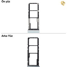 Arsking Xiaomi Redmi 10C Sim Tepsisi Çiftli Mint Yeşil Çift Hatlı Dual Sim Sim Yeri Sim Kızağı Sim Kart Yuvası