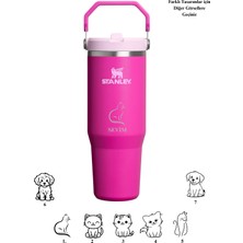 Kişiselleştirilebilir Stanley The Iceflow Flip Straw Pipetli Termos 0,89 L