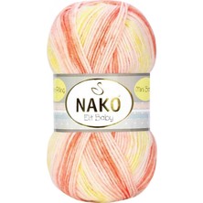 Pileli Store Elit Baby Mini Batik Bebe El Örgü Ipi Turuncu Sarı 32430