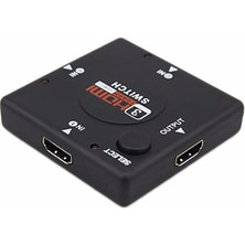 Wozlo 3 Port HDMI Çoklayıcı 1080P HDMI Switch Splitter Yüksek Performanslı Bağlantı