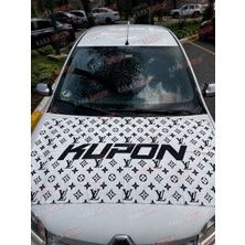Kara Lv&kupon Siyah Beyaz Sırt Havlusu