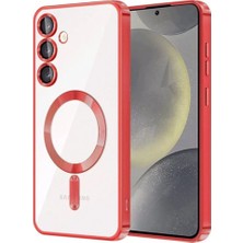 Marsilyan™- Samsung Galaxy S23 Plus Kılıf Kross Magneticsafe Kapak - Kırmızı