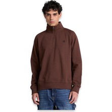 Timberland TBC0YHB9 Exeter River Tree Embroidered Logo 1/4 Z Kahverengi Erkek Sweatshirt