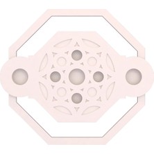 Motifpiyer Hazır Spotlu Tavan Paneli Lina Kübiz-Modern LED Uyumlu Tavan Göbeği/Mono Diş Çitalı