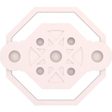 Motifpiyer Hazır Spotlu Tavan Paneli Lina Kübiz-Modern LED Uyumlu Tavan Göbeği/Mono Diş Çitalı