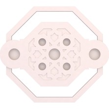Motifpiyer Hazır Spotlu Tavan Paneli Lina Kübiz-Modern LED Uyumlu Tavan Göbeği/Mono Diş Çitalı