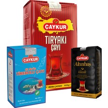 Çaykur Tiryaki 1kg, Altınbaş 200GR, 42 No Tirebolu 500GR Dökme Çay Paketi