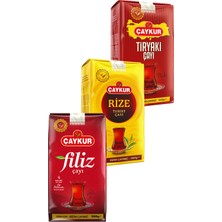 Çaykur Tiryaki Rize ve Filiz 1kg Dökme Çay Paketi