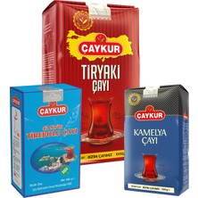 Çaykur Tiryaki 1kg, Kamelya 500GR, 42 No Tirebolu 500GR Dökme Çay Paketi