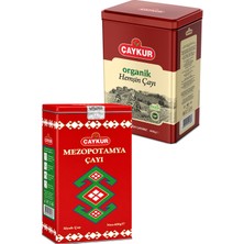 Çaykur Mezopotamya ve Organik Hemşin 400GR Teneke Kutu Çay Paketi