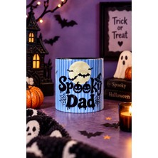 Dvoyage Spooky Dad Halloween Kupa Bardak – 225 ml Porselen Cadılar Bayramı Temalı Kupa