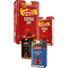 Çaykur Tiryaki 500GR ve 1kg, Kamelya 500GR, Altınbaş 200GR Dökme Çay Paketi