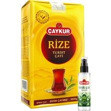 Çaykur Rize Turist 1kg Dökme Çay ve Sprey Yeşil Çay Kolonyası Seti