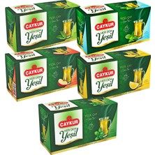 Çaykur Herdem Sade Naneli Elmalı Limonlu Melisalı Yeşil Çay Paketi