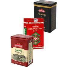 Çaykur Altınbaş Mezopotamya ve Organik Hemşin 400GR Teneke Kutu Çay Paketi