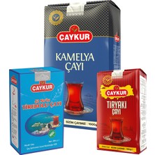 Çaykur Tiryaki 500GR, Kamelya 1kg, 42 No Tirebolu 500GR Dökme Çay Paketi