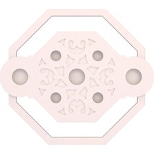 Motifpiyer Hazır Spotlu Tavan Paneli Lina Kübiz-Modern LED Uyumlu Tavan Göbeği/Mono Diş Çitalı