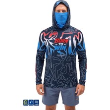Fujin Pro Angler Izohips Bold Red Uv Korumalı Balıkçı Sweatshirt