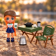Piknik Oyuncak Koleksiyon Figürü - Little Corner Kamp Sofrası Kız Figürü