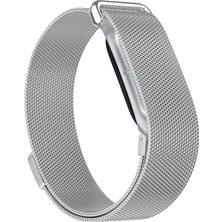 Maks Technology Google Fitbit Air Kordon Metal Hasır Tel Örgülü Mıknatıslı Maks Kayış