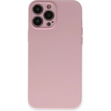 Sungur's Store Apple Iphone 13 Pro Kılıf Nano Içi Kadife Silikon - Pembe
