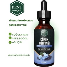 Kent Bahçesi Çörek Otu Yağı 100 ml Analizli Soğuk Sıkım %100 Saf Doğal ( Acı Içim ) Cold Press Black Seed Oil