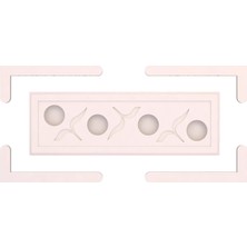 Motifpiyer Hazır Spotlu Tavan Paneli Matrix Rectangle-Modern LED Uyumlu Tavan Göbeği/core-mono-Diş Çitalı