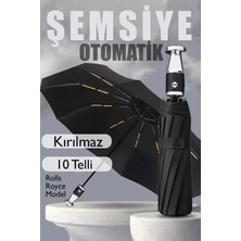 Tam Otomatik Roll Royce Model Şemsiye 10 Fiber Tel Rüzgarda Kırılmaz Şemsiye